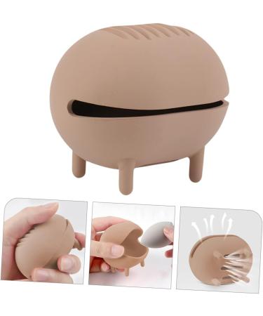 Housoutil 1 Set Silicone Beauty Tools Silica Gel Beauty Egg Storage Set Travel 7.5x5cm Khaki - Buy Online on GoSupps.com