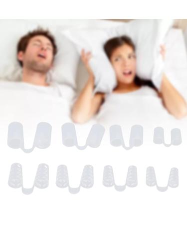 8Pcs Nose Relief Nasal Dilator Set for Snoring and Sleep Improvement - Portable Silicone Snore Nose Clamp for Better Breathing - Buy Online on GoSupps.com