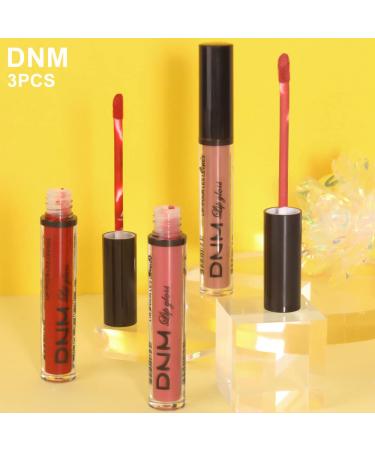 3Pcs Ruby Red Nude Pink Mauve Matte Liquid Lipstick Set | Long Lasting 24-Hour Stay | Light Skin | Labiales Mate Larga Duraci n 0.21 Fl Oz - Buy Online on GoSupps.com