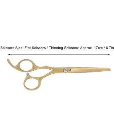 Thinning Haircut Scissors Set Stainless Steel Ergonomic Design Color Multi-Functional Set Suitable for Men and Women with Convenient Storage Bag for - Buy Online on GoSupps.com