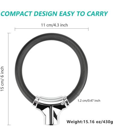 Allnice Mini Bike Lock Cable - Portable Anti-Theft Bicycle Lock for Security - Zinc Alloy Waterproof Travel Luggage and Helmet Lock - Buy Online on GoSupps.com