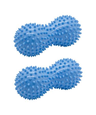 Peanut ball spiky massage ball hand foot massage plantar fasciitis ball foot massage device roller massage ball for back deep fabric muscles relax 2 pieces