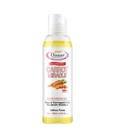 DISAAR Beauty Carrot Moisturizing Oil Repair Skin Replenish Moisture Refines Pores Easy Absorbs 100ml/3.03fl.oz