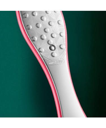 Verdant Touch Foot File Stainless Steel Double Sided Foot Rasp for Callus Remover Rose Red Hard Skin Remover - Buy Online on GoSupps.com