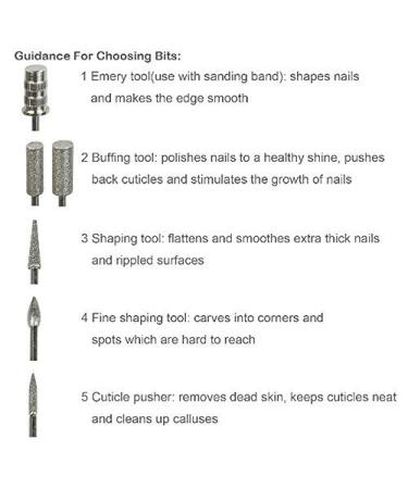 Pinkiou Portable Electric Nail Drill Set - Manicure & Pedicure Kit with 6 Nail Drill Bits - Red - Buy Online on GoSupps.com