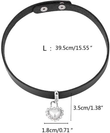 Shop Oralgos Trendy Black Heart-Shaped Trailer Necklace | Stylish Metal Heart Follower for Daily Wear - International Shipping Available - Buy Online on GoSupps.com