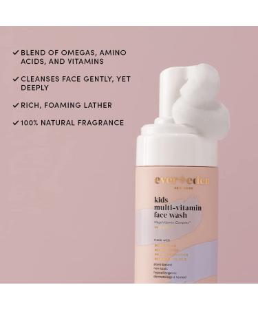 Evereden Kids Face Wash Cool Peach 3.4 fl oz | Plant-Based & Natural Skin Care for Kids | Non-Toxic & Organic Ingredients - Buy Online on GoSupps.com