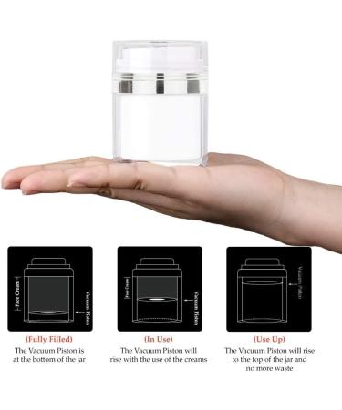 Mukudlt Acrylic Duckbill Empty Air Cosmetic Container Squeeze Bottle for Cream Bottle - The Best Refillable Container for Creams Gels and Lo - Buy Online on GoSupps.com