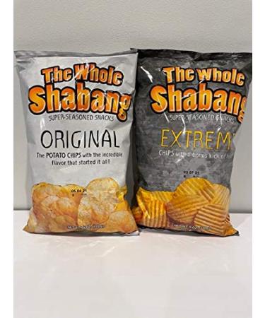 The Whole Shabang Potato Chips Variety Pack - (1) 6 oz Original / (1) 6 oz Extreme