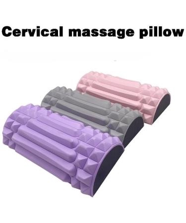ShyKnyu Cervical Traction Device - Shoulder & Spine Pain Relief Cushion Violet - 30.5x11x5.5 for International Shipping - Buy Online on GoSupps.com