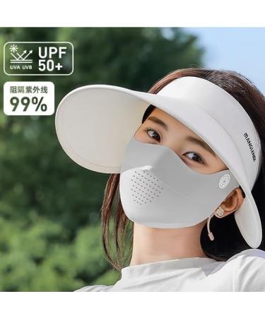 NAERTFD Sun Protection Mask for Women | Full Face UV Protection | Breathable Ice Silk Veil for Outdoor Sports | 1 Count - Buy Online on GoSupps.com