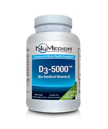 Numedica - D3 5000 Large - Vitamin D3 - 180 softgels Standard Packaging