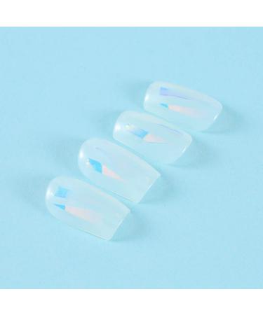 Brishow Artificial False Nails - Long Acrylic Full Cover Stick-On Nails - 24 Piece Set for Women & Girls - Perfect for International Shipping - Buy Online on GoSupps.com