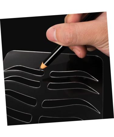 FRCOLOR Eyebrow Stencil Plate Eyebrow Drawing Mold Eyebrow Shape Practicing Mold Acrylic Practice Skin 1 count (Pack of 1) Transparent - Buy Online on GoSupps.com