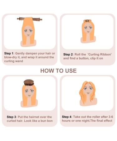 Heatless Curlers - Lock Winders for Beautiful Curls Overnight | DIY Heatless Curls Band for All Hair Types (Brown) - Buy Online on GoSupps.com