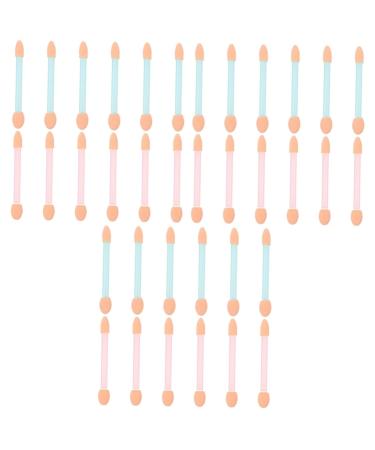 MAGICLULU 72 Pcs Eye Shadow Applicator Sponges Eyeshadow Brushes Makeup Eyeshadow Brush Lip Gloss Miss Mix