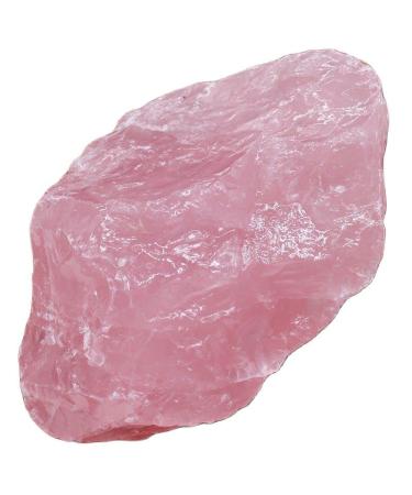 Natural Raw Pink Rose Quartz Crystal Rough Stone Specimen Crystal Love Natural Stones and Minerals Fish Tank Stone Rocks (Size : 80-120g)