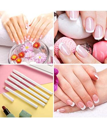 3-Piece White Nail Pencil Set with Cuticle Pusher for DIY French Nail Manicure - Buy Online on GoSupps.com