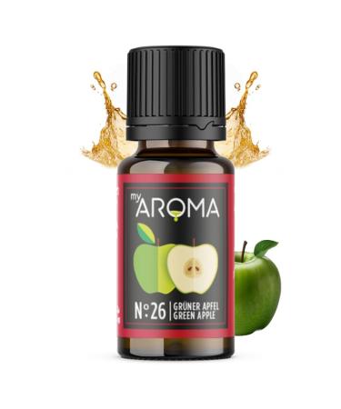 myAROMA No 26 green apple 10 ml pure natural aroma flavor drops for water and cocktails food flavoring for cooking and baking sugarfree