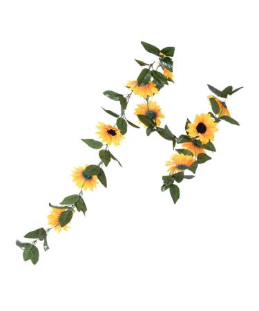 Yardenfun Simulated Sunflower Faux Sunflowers Sunflower Baby Shower Decorations Fake Artificial Sunflower Vine