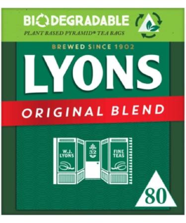 Lyons Tea Bags Original 80-Bag (12 Pack) by Lyons - Buy Online on GoSupps.com