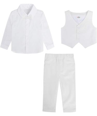 Mint Green Baby Boys Wedding Suit 3pcs Set | Herringbone Tweed Outfit | Christening Clothes | Ivory | 12-18 Months | 1-4 Years - Buy Online on GoSupps.com