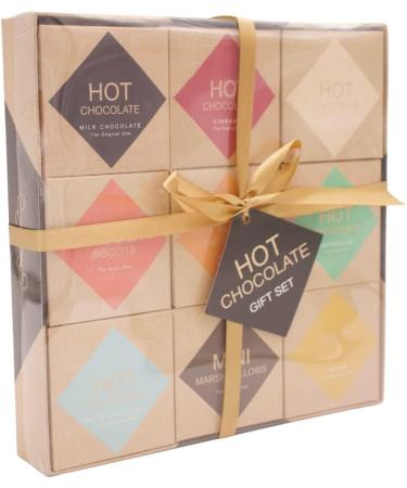 Hot Chocolate Gift Set - Flavoured hot Chocolate Gift Set for Kids Men Women Adult - Christmas Gifts Options White hot Chocolate - Chocolate Orange Salted Caramel (9 Pack HOT Chocolate Gift Set) - Buy Online on GoSupps.com