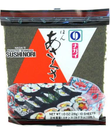 Nagai Roasted Sushi Nori Seaweed - Red 28g