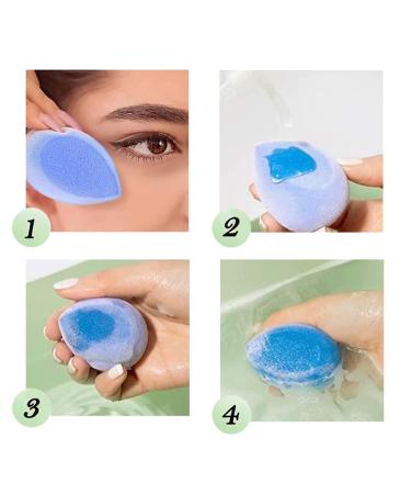 Velvet Makeup Sponge Set for Foundations Powders & Creams - 4 Pieces - International Shipping Available - Buy Online on GoSupps.com
