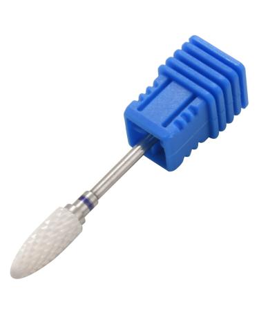 Greethga White Ceramic Flame Bit for Hard Gel & Acrylic Nail Art Electric Manicure Drill BT005-M