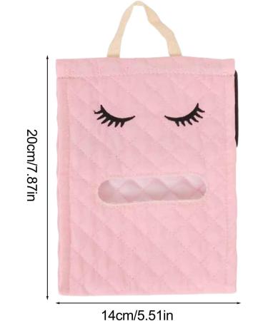 Toilet Paper | Hangable Cotton Cute Eyelash Shape Toilet Paper Organizer for Bathroom | Toilet Paper Dispenser Box for Camping Bathroom RV Car Travel No Glue or Drill Needed Lencyh Pink - Buy Online on GoSupps.com