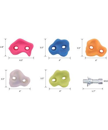 Meliorinno Glow-in-Dark Kids Rock Climbing Holds - 15 Luminous Colorful Holds for Indoor/Outdoor Playset - Easy DIY Installation Guide Included - Buy Online on GoSupps.com