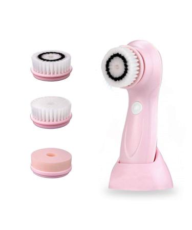 Facial Cleansing Brush 3 in 1 Electric Facial Cleansing Brush-Waterproof Rechargeable Face Spin Brush Set with 3 Brush Heads- Advanced Face Spa System for Exfoliating Deep clease