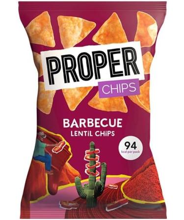 Properchip Barbecue Lentil Crisps 20g (24 Bags x 20g) 20 g (Pack of 1) - Buy Online on GoSupps.com