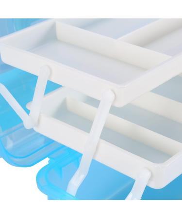 Multifunctional Nail Art Storage Case | 3-in-1 Makeup & Manicure Organizer Small Cosmetic Tools Container - Buy Online on GoSupps.com