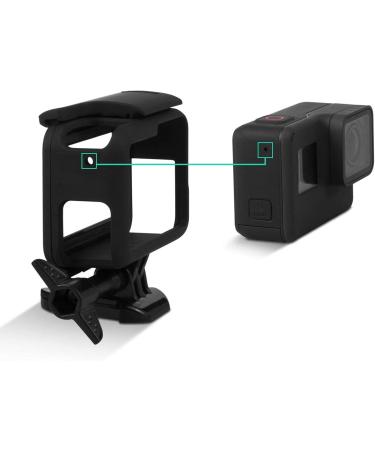 Kourpar Protective Housing Case for GoPro Hero 7/6/5 - Black Frame Camera Mount, Compatible with Hero 7/6/5, Silver/White, Grey Border, Cage Shell for Ultimate Protection - Buy Online on GoSupps.com