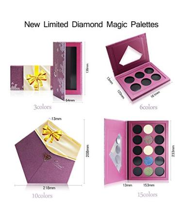 Coosei Magnetic Makeup Palette - Removable Partition & Lock | Empty Eyeshadow Storage Box - Buy Online on GoSupps.com