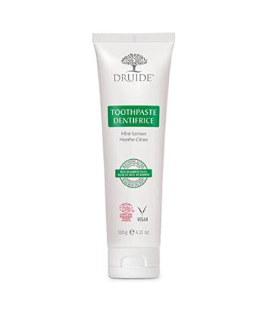 Laboratoires Druide Lemon Mint Toothpaste Natural Toothpaste Calcium Enriched To Remove Plaque Teeth Whitening 120ml (4.23 oz) Lemon Mint