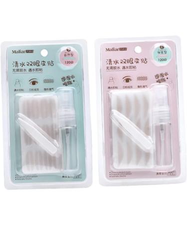 Housoutil 2 Packs Double Sided Sticky Tape Lace Double Traceless Double Eyelid Sticker Mesh Clear Water 9*2cmx2pcs As Shownx2pcs - Buy Online on GoSupps.com