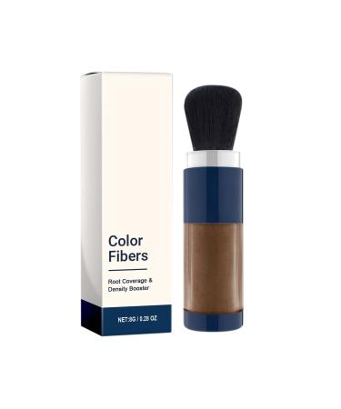 Supersize Color Fibers With Refill Set Colored Hair Thickener True Hair Supersize Color Fibers Temporary Hair Color for Root Touchup with Hair Thickening Fibers Hair Fiber Powder (Coffee)