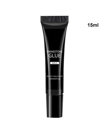 UV Nail Glue Rhinestones Glue 15 ml Long Lasting Bond Non Toxic Light Gel Construction Artificial Nails Resin For Girls Teens Women Fingernail Tips - Buy Online on GoSupps.com