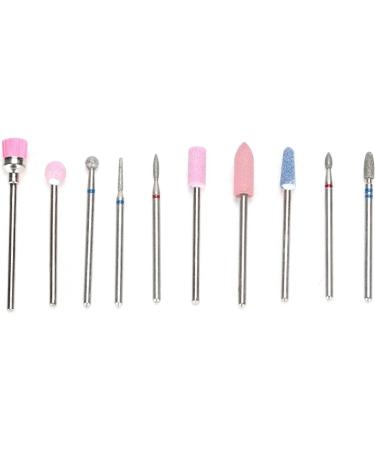 Manicure Drills Nail Drills Durable Beauty Salon Home Manicure Store Store (Set of 10 Pieces White) - Buy Online on GoSupps.com