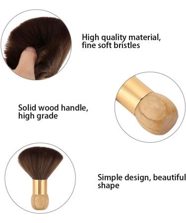 ANKROYU Barber Neck Face Dusting Hair Brush Neck Dusting Brush Hair Cleaning Brush Soft Dusting Sweeping Hair Brush for Brushing Off Hair Around the Face Salon Barber with(Burlywood) - Buy Online on GoSupps.com