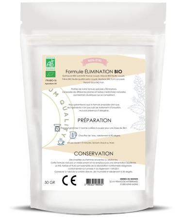 Herbes du Monde Organic Herbal Tea for Detox & Water Retention Relief - 50g Natural Infusion - Buy Online on GoSupps.com