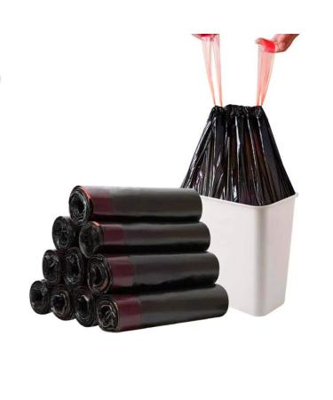 RTBQJ-AT Black garbage bags 10L trash bin plastic bag garbage bag with a handle tear-resistant and liquid-tight black (40x45cm 90 pieces) 9-10 l 90 pieces black 90 (1 Pack) - Buy Online on GoSupps.com