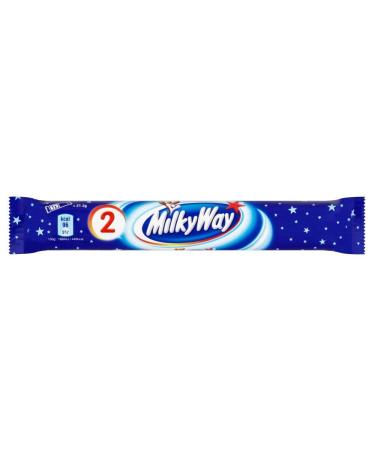 Milky Way - Two Milk Chocolate Bars - Pack of 12 x 43g sachets