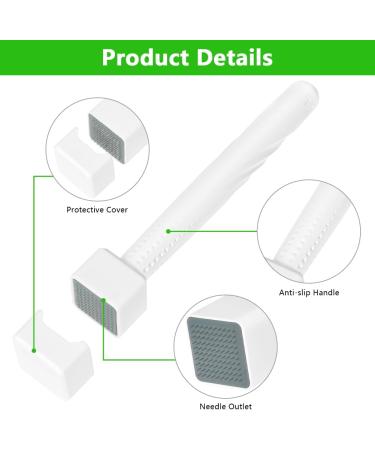 LOPHE Microneedle Derma Roller Stamp Pen 0.5MM Needles for Women & Men Professional Microneedling Stamp Derma Manual Pen for Face Body Hair Beard Growth Skin Care Home Micro Needling 0.5mm Unadjustable - Buy Online on GoSupps.com