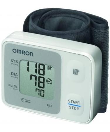 Omron HEM-6113-E RS2 Wrist Blood Pressure Monitor - Compact Design 60mm x 78mm x 21mm - Buy Online on GoSupps.com