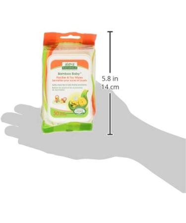 Aleva Naturals Bamboo Baby Wipes | 30 Pack for Pacifiers & Toys | Eco-Friendly & Safe - Buy Online on GoSupps.com