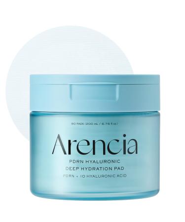 Arencia PDRN Hyaluronic Deep Hydration Toner Pads 90 Count 6.76 fl. oz with 10 Types of Hyaluronic Acid for All Skin Types